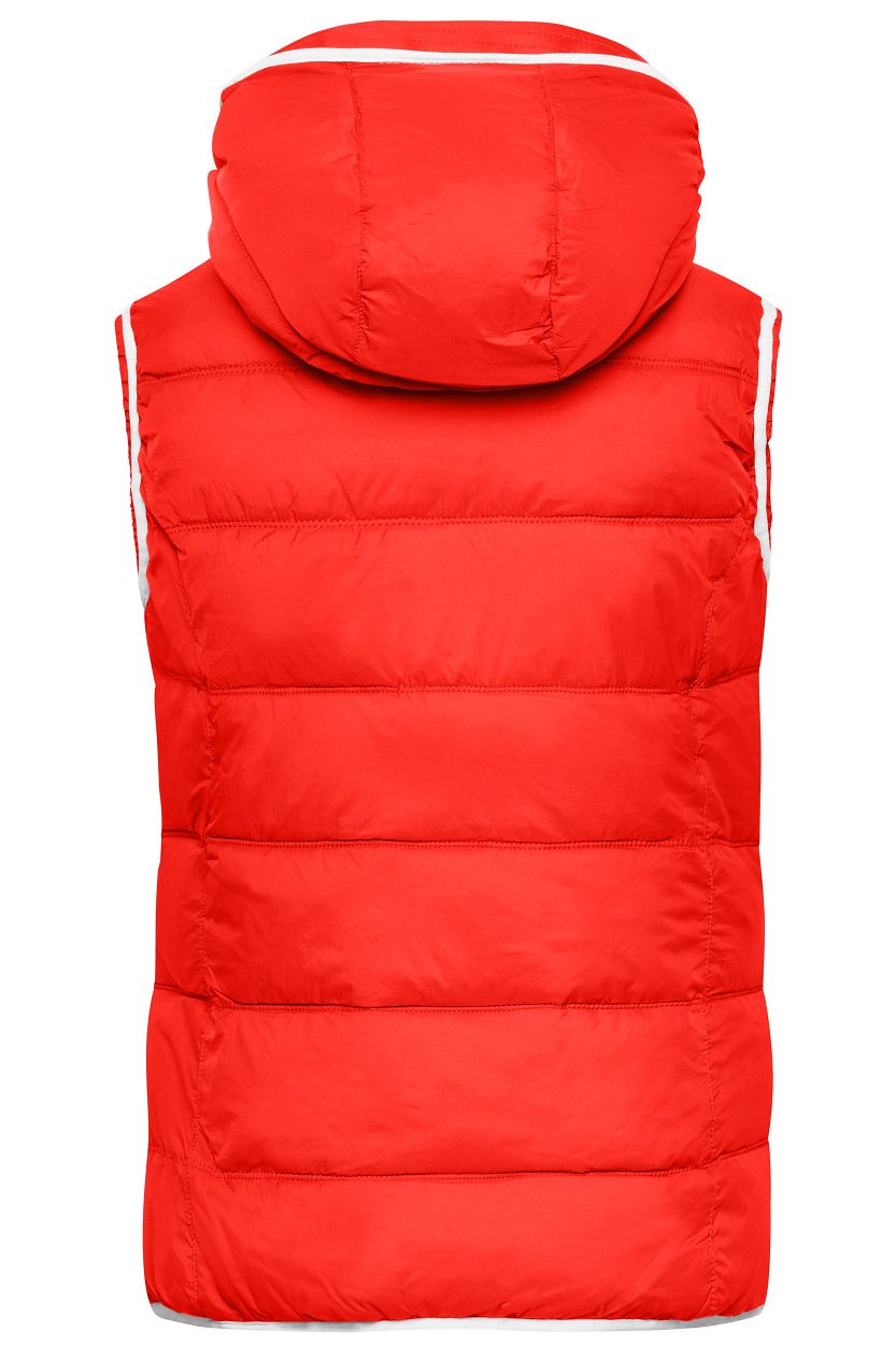 Ladies' Maritime Vest "JN1075" in Red/White, Größe 2XL - Daiber