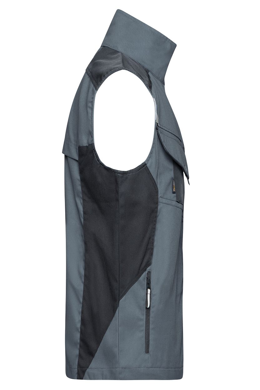 Workwear Vest - STRONG - "JN822" in Carbon/Black, Größe 6XL - Daiber