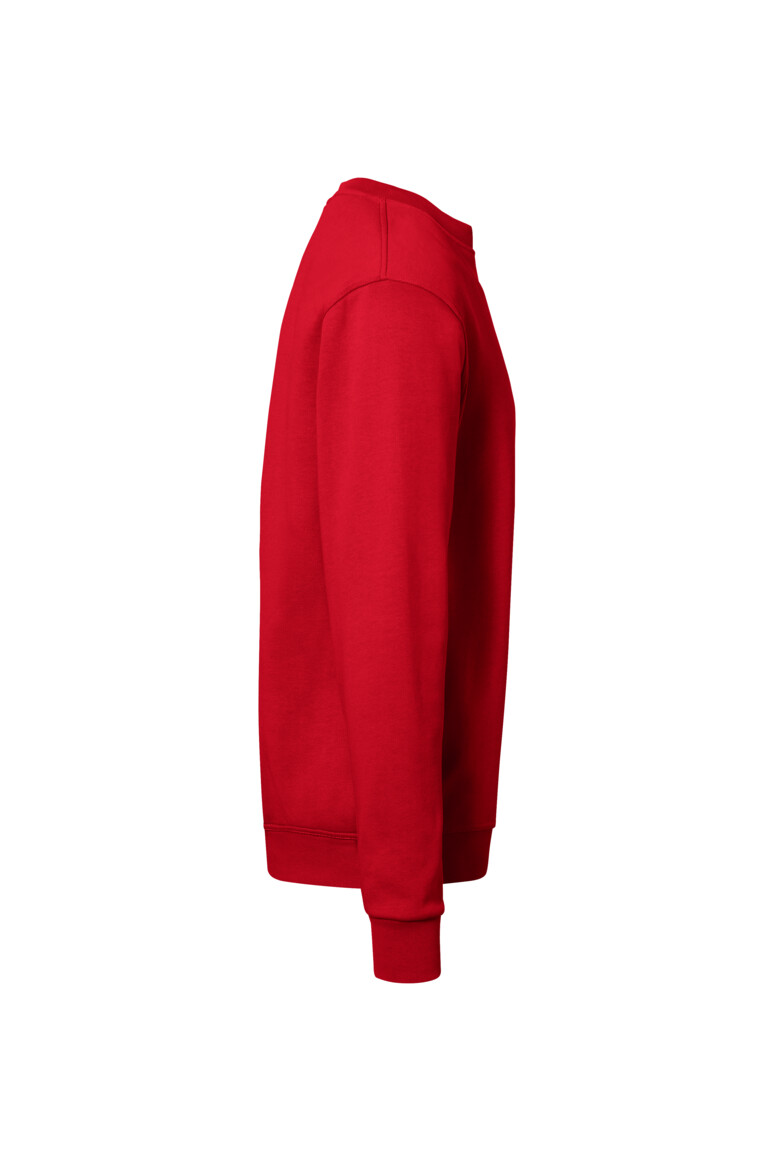 HAKRO 570 Sweatshirt Bio-Baumwolle GOTS in Rot, Größe 6XL