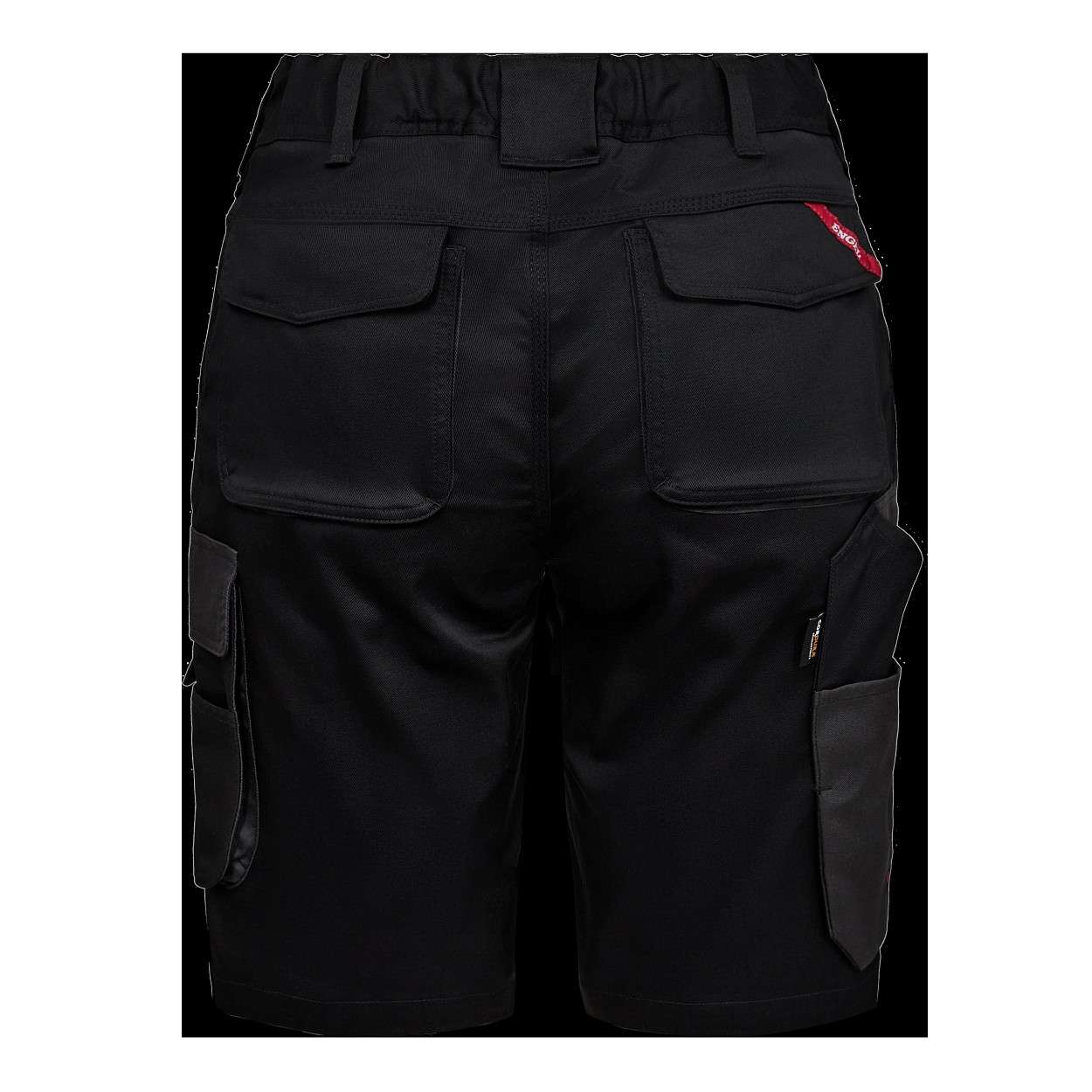 ENGEL Galaxy Damen Arbeitsshorts mit 2-Wege-Stretch in Schwarz/Anthrazit Grau, Größe 48