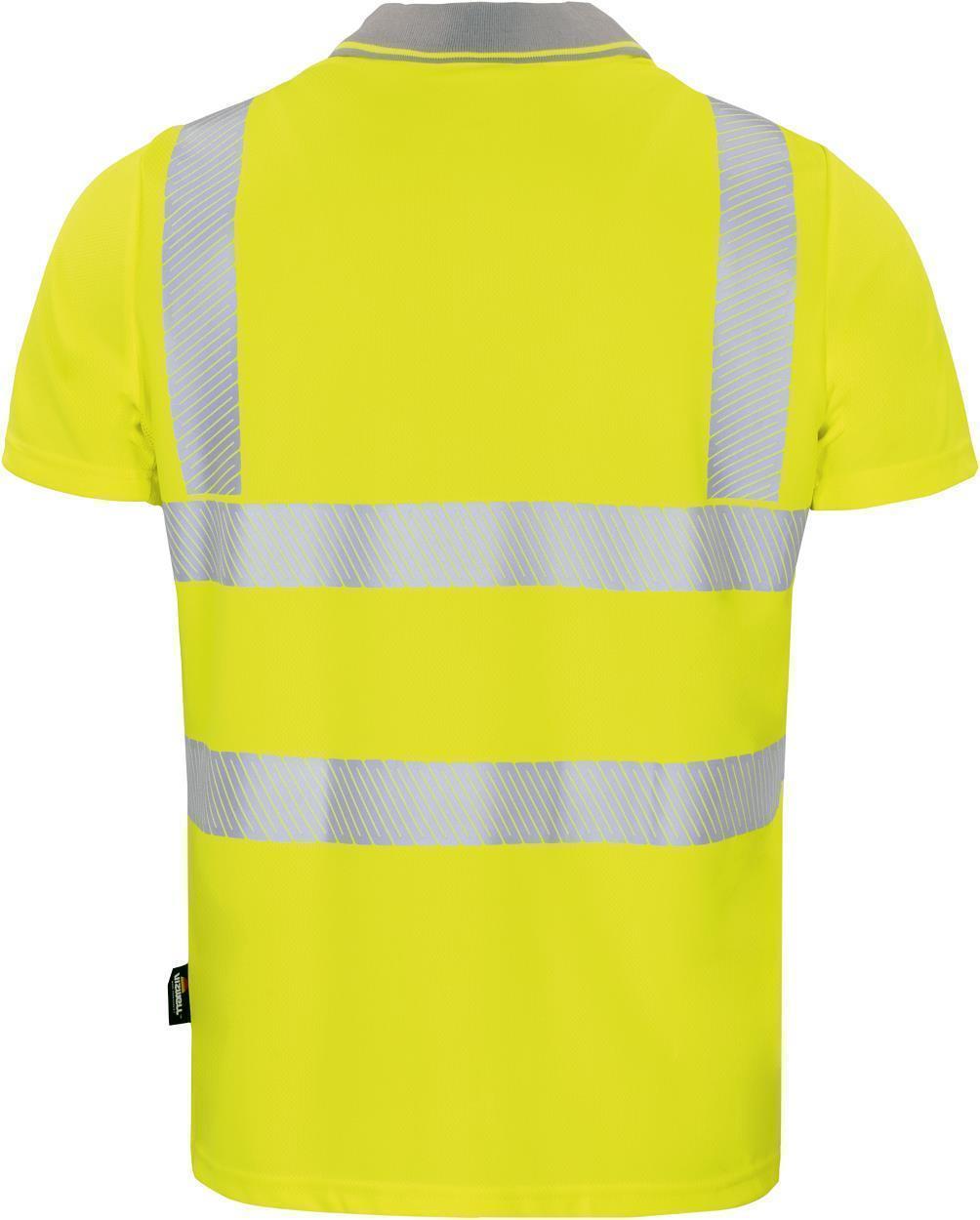 Warnschutz-Poloshirt leuchtgelb in Gr. XXL von Vizwell