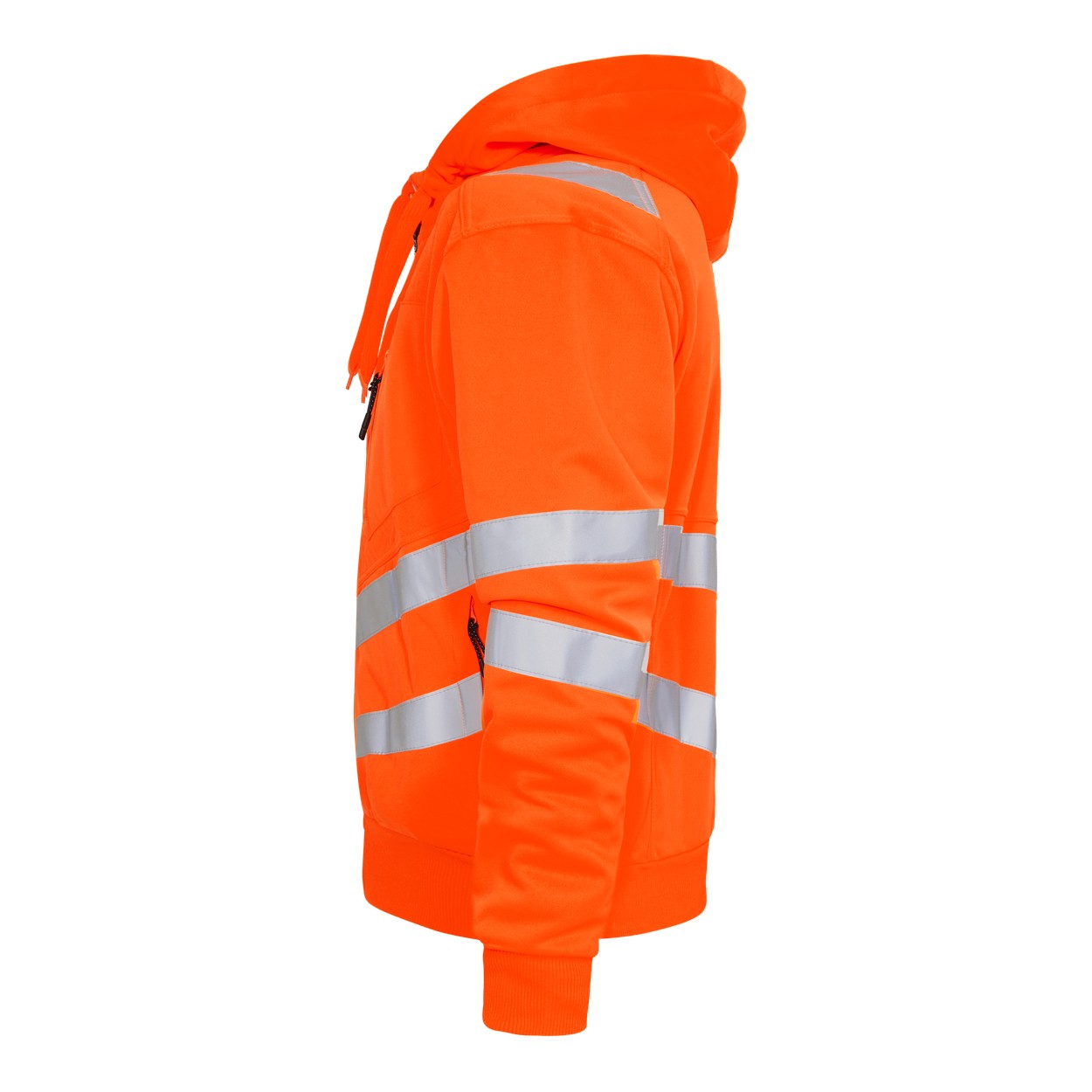 ENGEL Safety Sweatcardigan in Hi-vis Orange, Größe XS