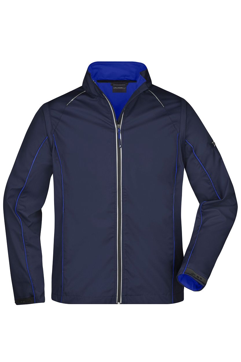 Men's Zip-Off Softshell Jacket "JN1122" in Navy/Royal, Größe 3XL - Daiber