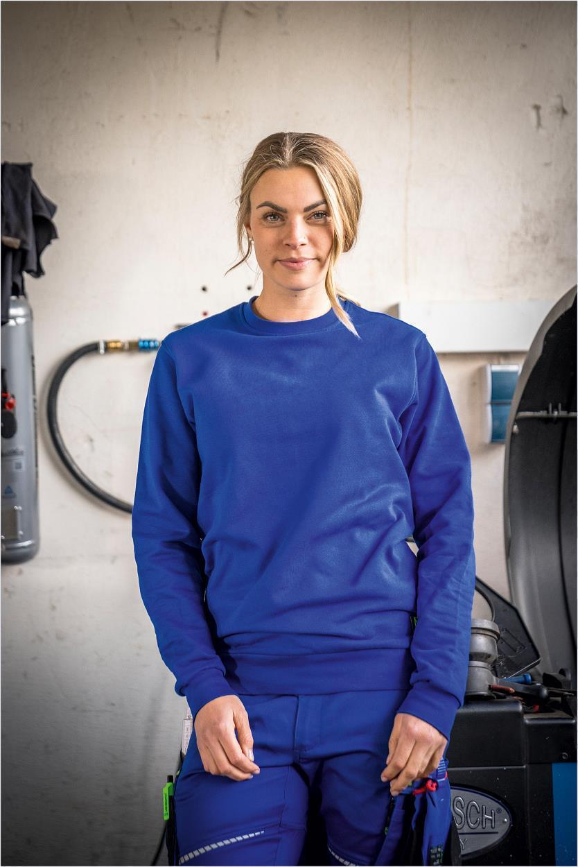 Rundhals-Sweater "Alex" Classic Line Kornblau LWSR, Gr. 2XL von Leibwächter