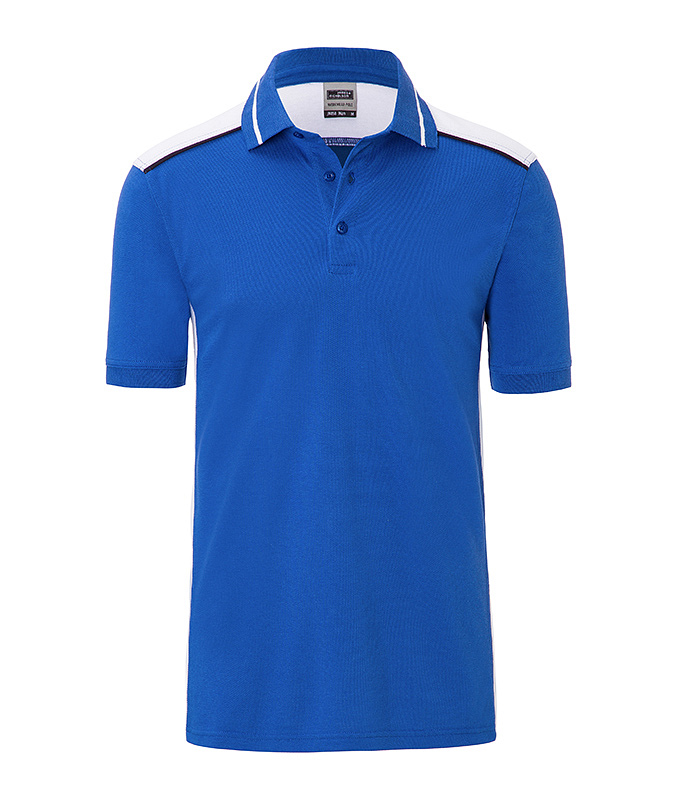 Men's Workwear Polo - COLOR - "JN858" in Royal/White, Größe 6XL - Daiber