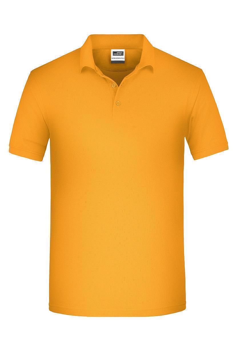 Men's ORGANIC Workwear Polo OCS Blended "JN874" in Gold-Yellow, Größe 6XL - Daiber