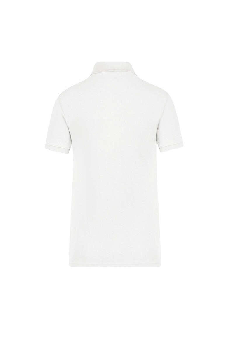 HAKRO 303 Label Free Damen Poloshirt Heavy MIKRALINAR® ECO in weiß, Größe 6XL