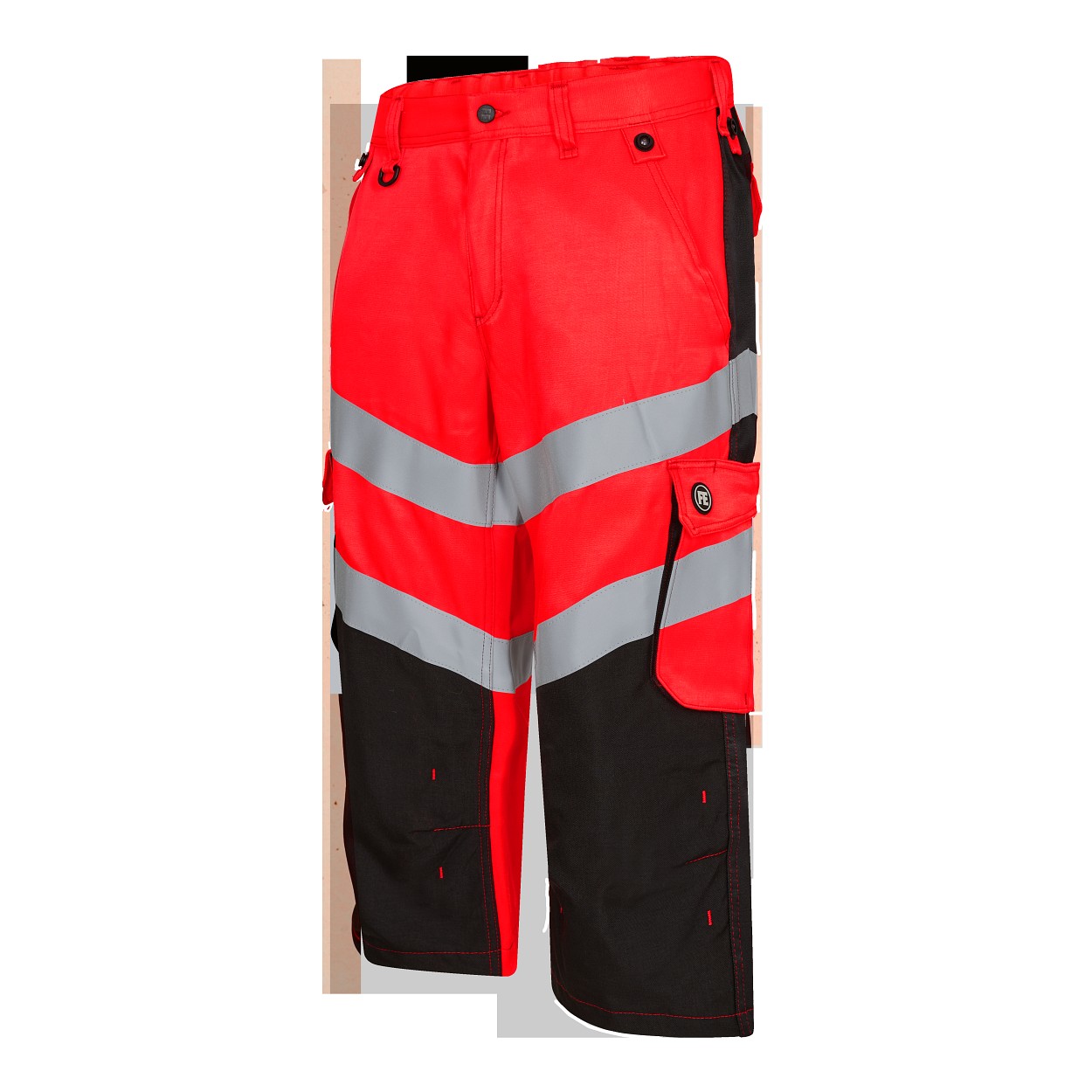 ENGEL Safety Light 3/4-Hose in Rot/Schwarz, Größe 54
