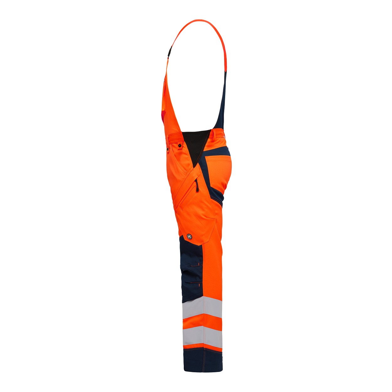 ENGEL Safety Latzhose in Orange/Blue ink, Größe 26