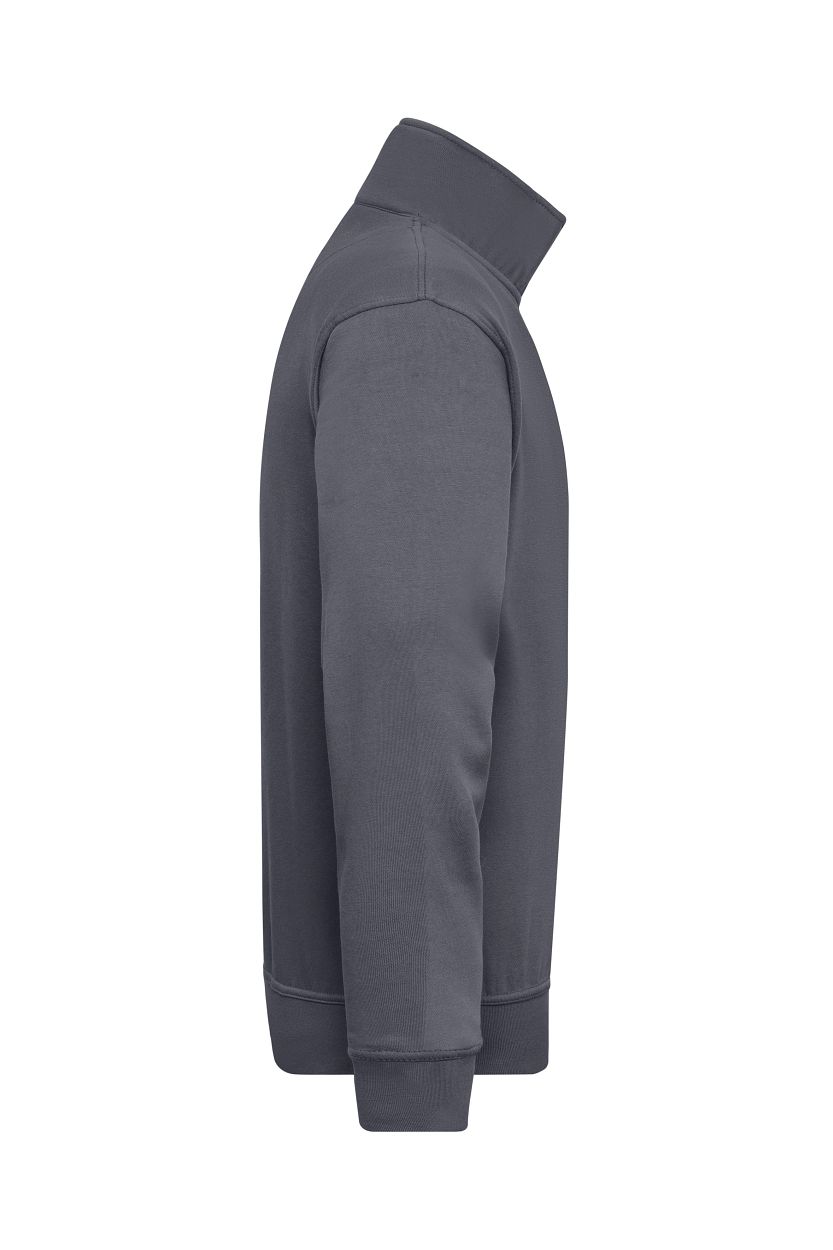 Workwear Half-Zip Sweat "JN831" in Carbon, Größe 6XL - Daiber