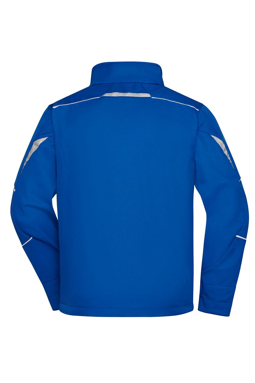 Workwear Softshell Jacket - COLOR - "JN851" in Royal/White, Größe 6XL - Daiber