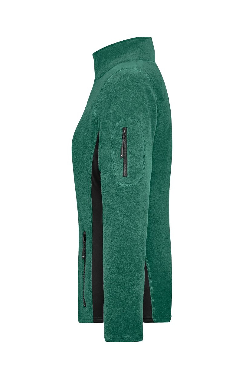 Ladies' Workwear Fleece Jacket - STRONG - "JN841" in Dark-Green/Black, Größe 4XL - Daiber