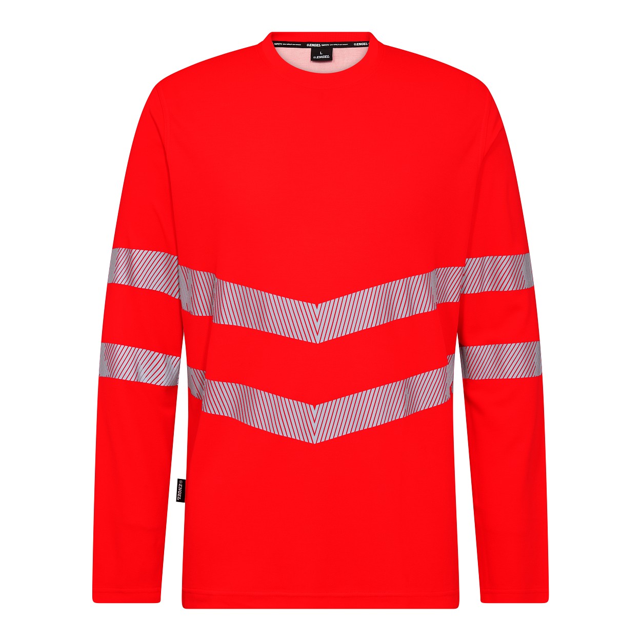 ENGEL Safety Langarm-T-Shirt in Rot, Größe XS