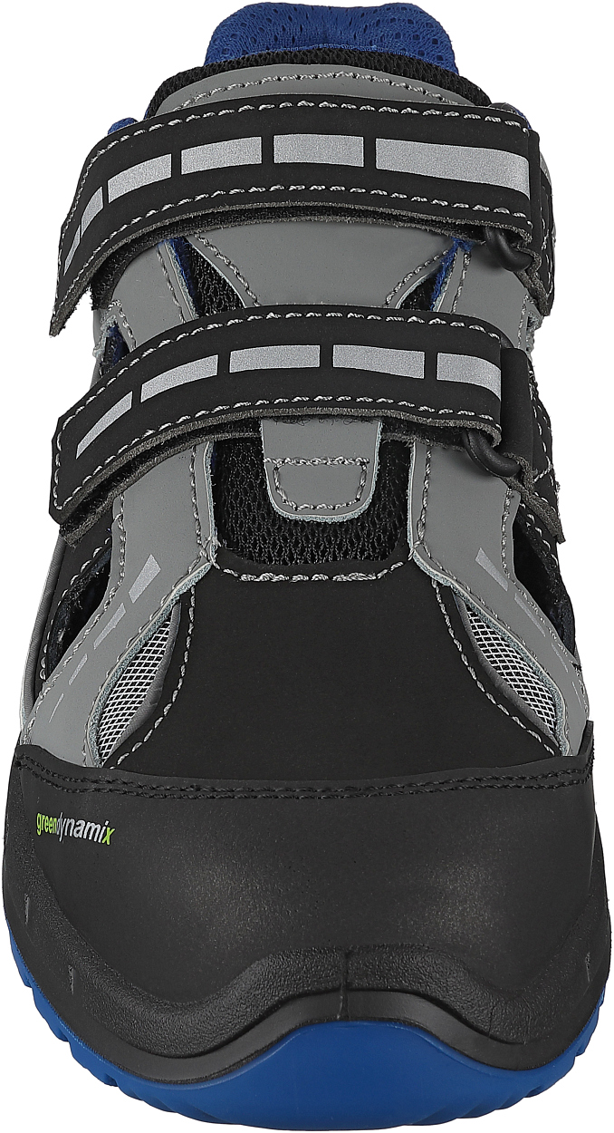 Sandale L7211 Athen in Schwarz/Grau, Gr. 47 von Leibwächter