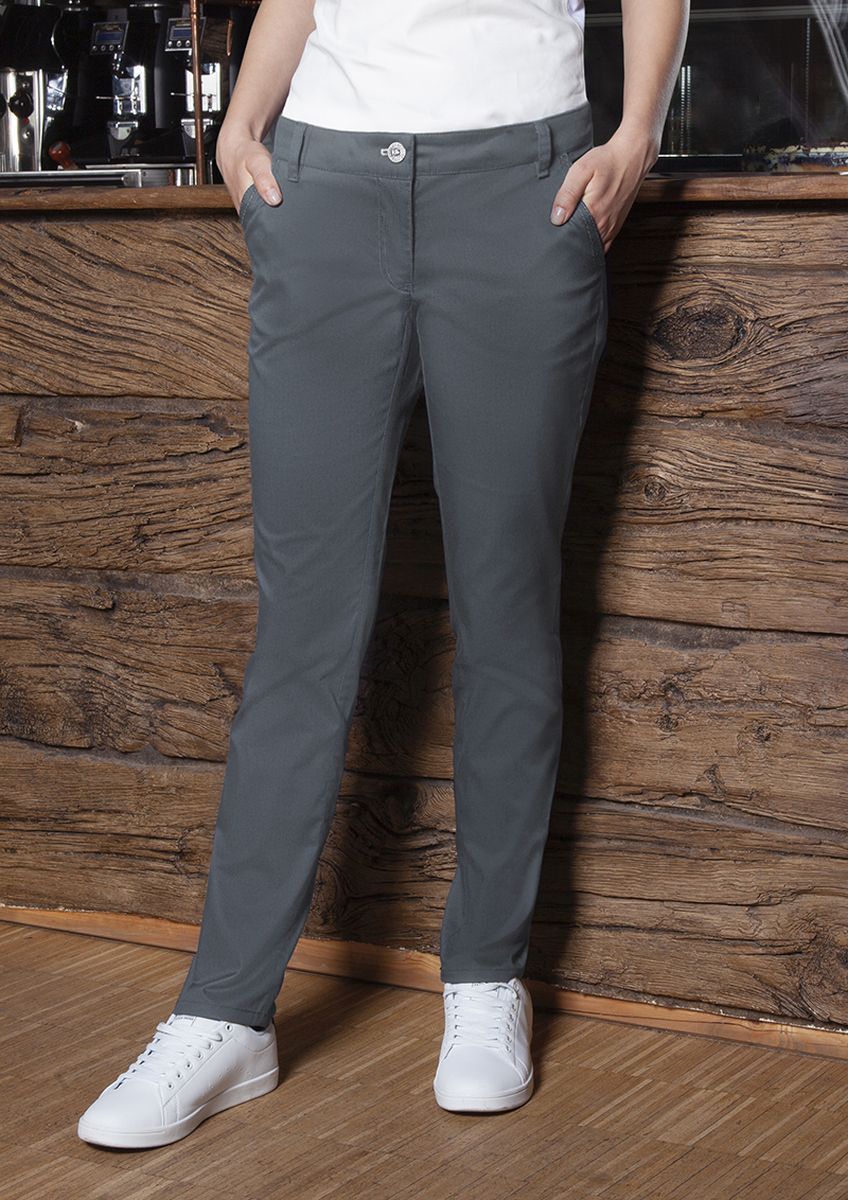 Damen 5-Pocket-Hose Classic-Stretch Größe 54/s in Anthrazit von Karlowsky