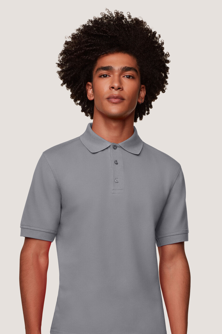 HAKRO 816 Poloshirt MIKRALINAR® in titan, Größe S