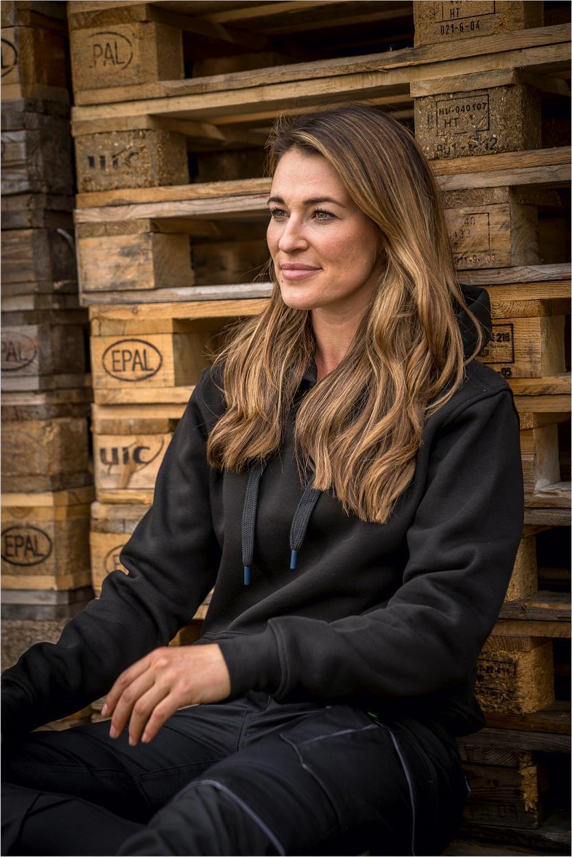 Hoodie "Toni" Flex Line Schwarz FLEXQ, Gr. 2XL von Leibwächter