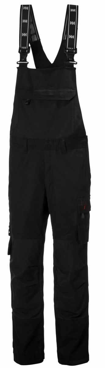 Latzhose OXFORD 4X HH CONNECT™ in Black, Gr. 74 von Helly Hansen Workwear
