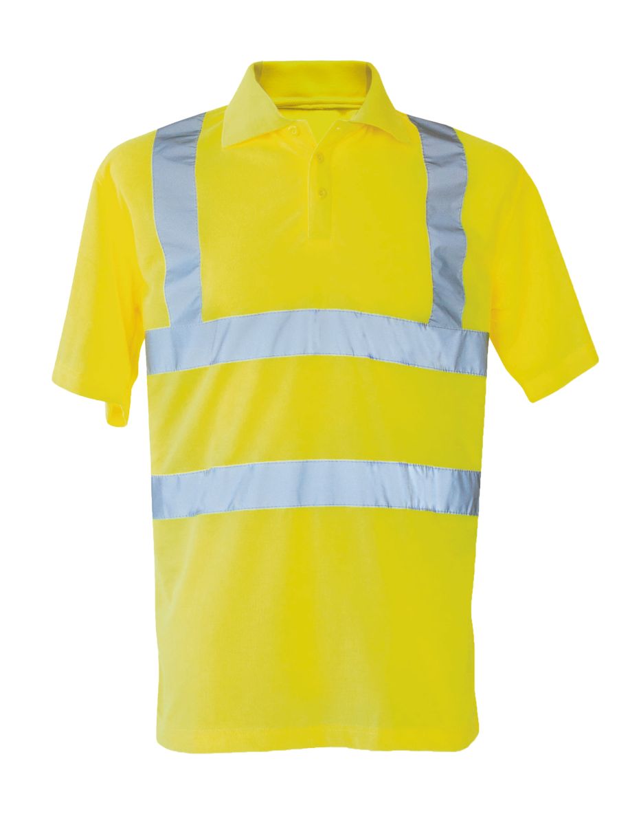 Korntex® Hi-Vis Polo-Shirt "Liverpool" in Signal Yellow, Größe 2XL