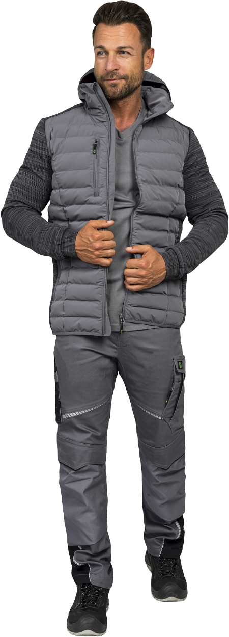 Herren Hybridjacke Casual Line Grau CAHYJ, Gr. 2XL von Leibwächter