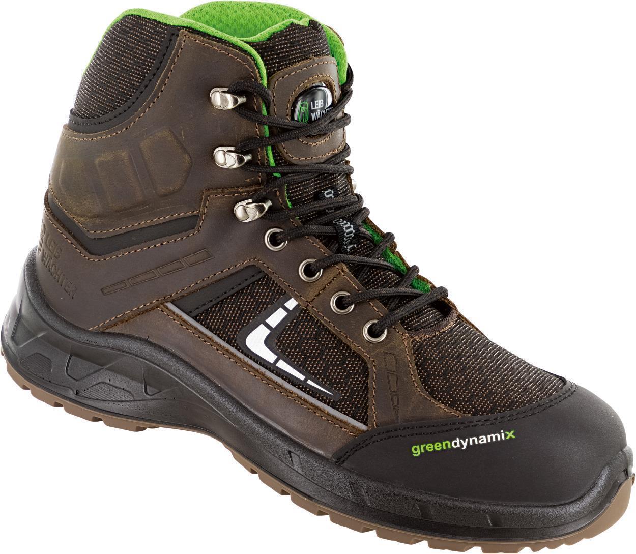 Stiefel niedrig L6315 Bremen in Schwarz/Braun, Gr. 47 von Leibwächter