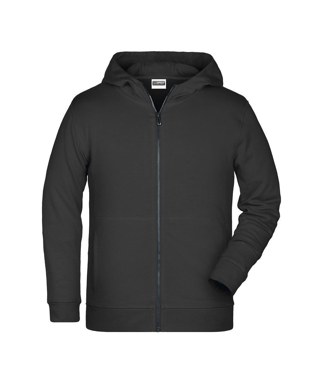 Children's Zip Hoody OCS Blended & RCS "8026K" in Black, Größe 2XL - Daiber