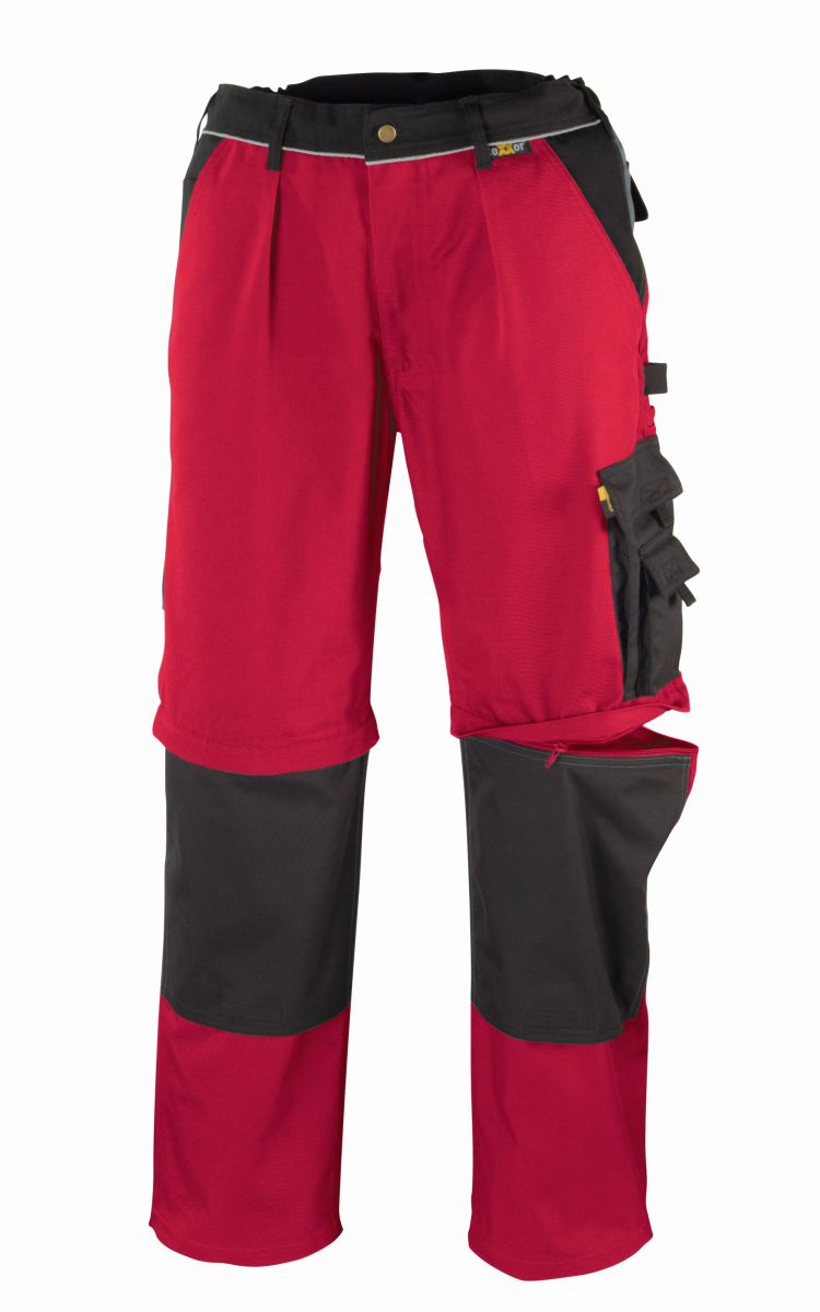 teXXor® Canvas (320 g/m²) 2-in-1 Bundhose  TOBAGO in Rot, Größe 110