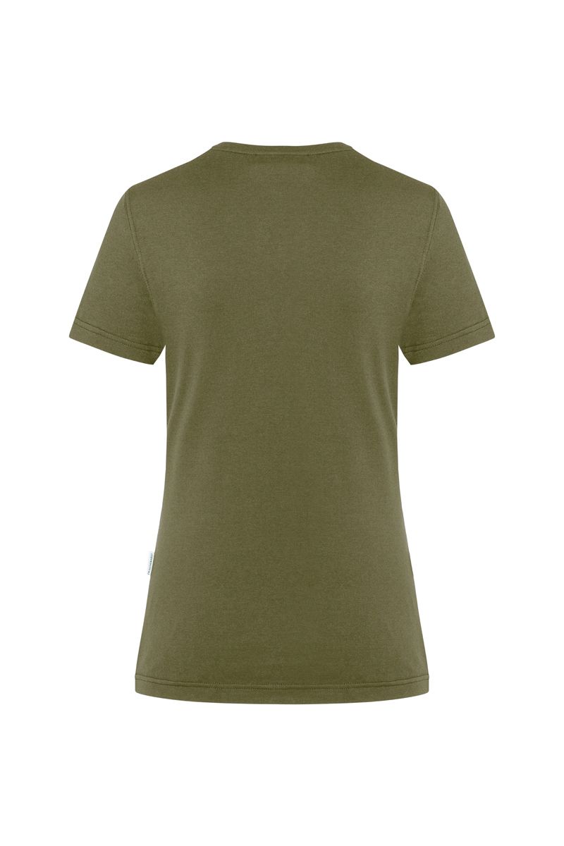 Damen Workwear T-Shirt Casual-Flair Größe XS in Moosgrün von Karlowsky