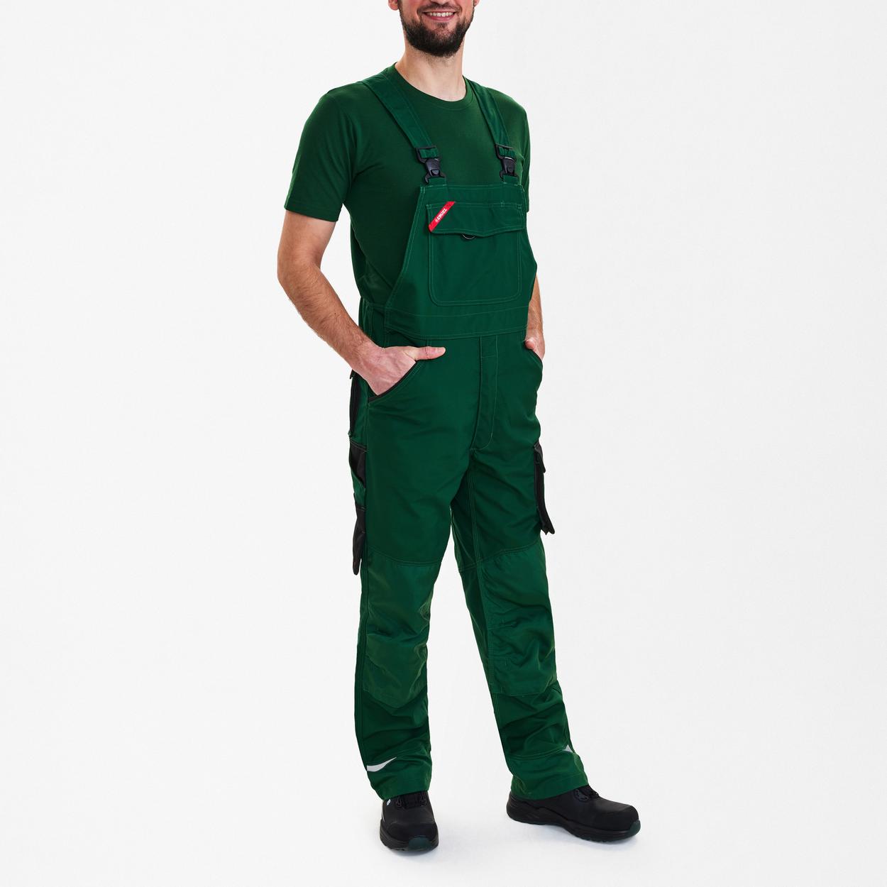 ENGEL Galaxy Latzhose in Grün/Schwarz, Größe 106