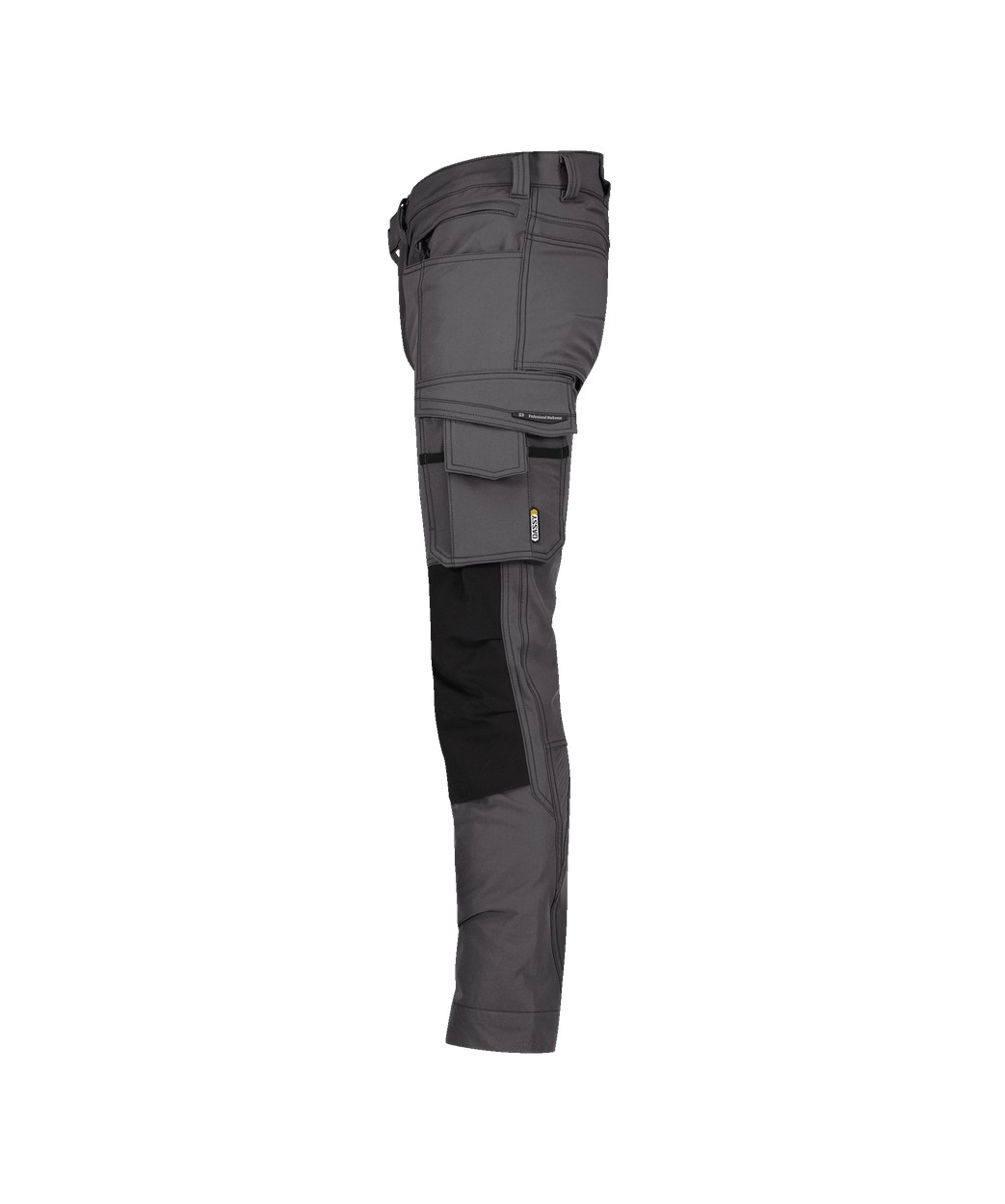 Stretch-Arbeitshose mit Kniepolstertaschen "DASSY® Impax" in ANTHRAZITGRAU/SCHWARZ, Größe 58 - langer Schritt PACOSPA30