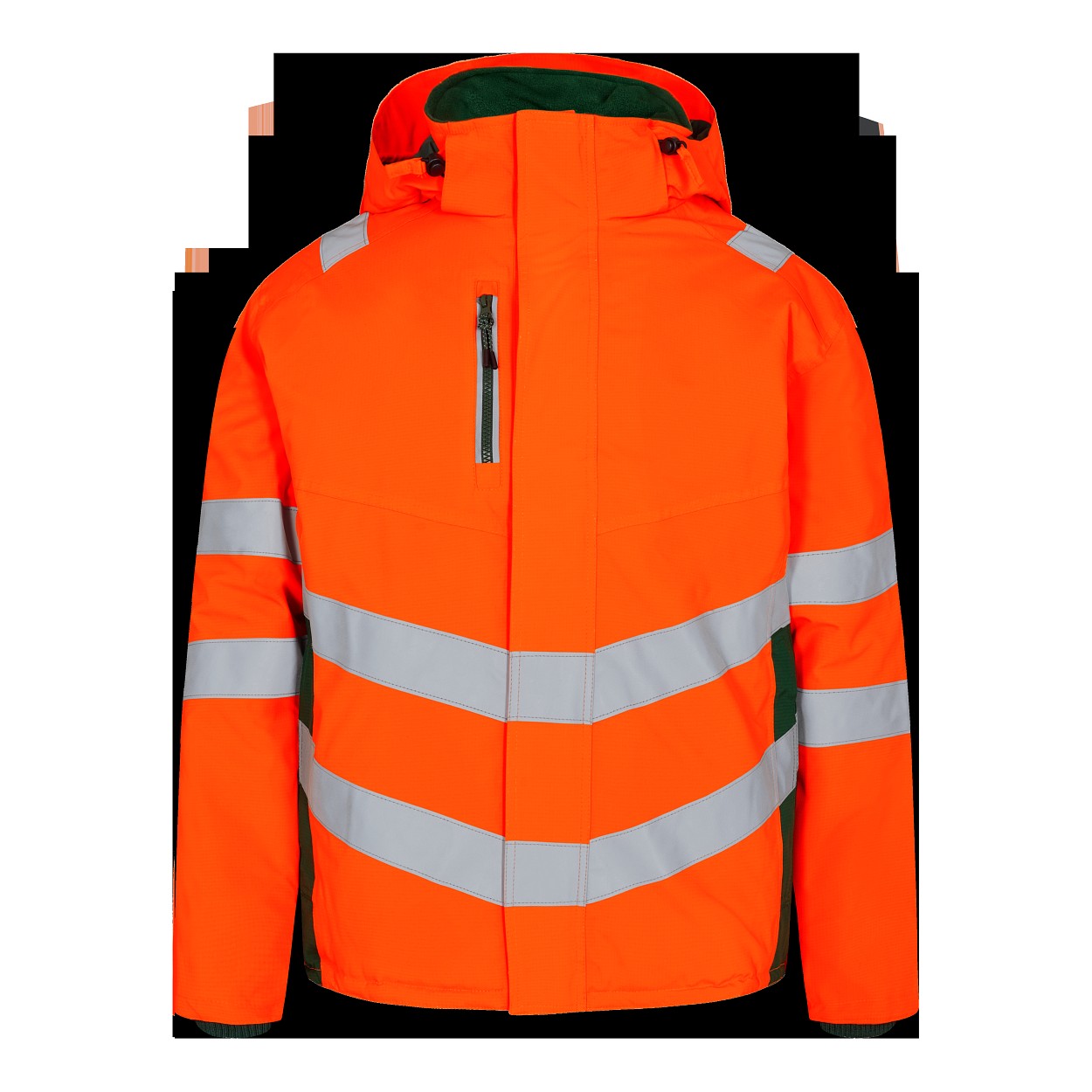 ENGEL Safety Winterjacke in Orange/Grün, Größe XS
