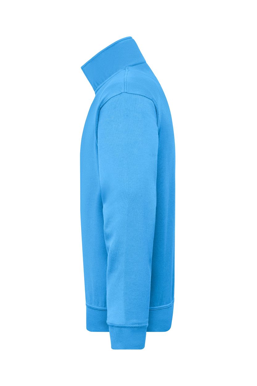 Workwear Half-Zip Sweat "JN831" in Aqua, Größe 6XL - Daiber