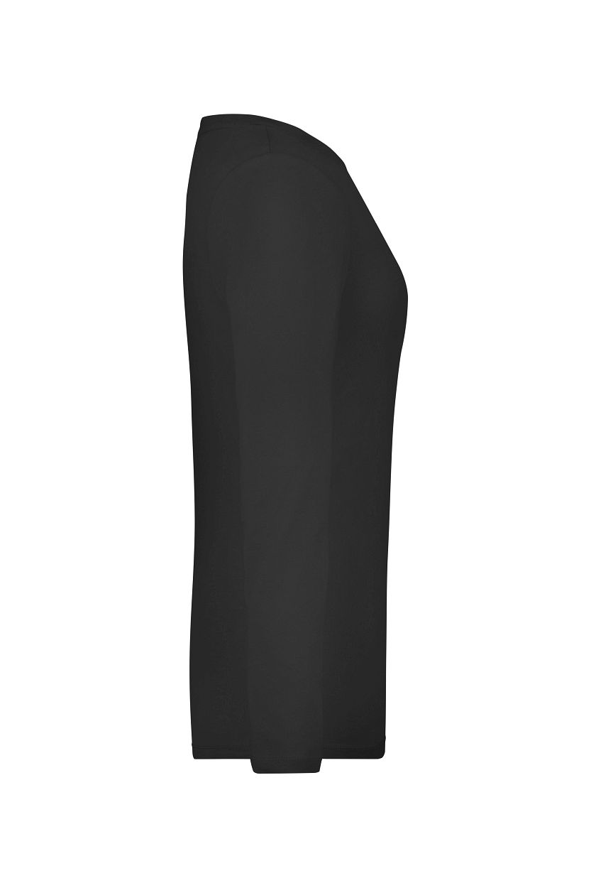 Ladies' Stretch Shirt Long-Sleeved "JN927" in Black, Größe 2XL - Daiber