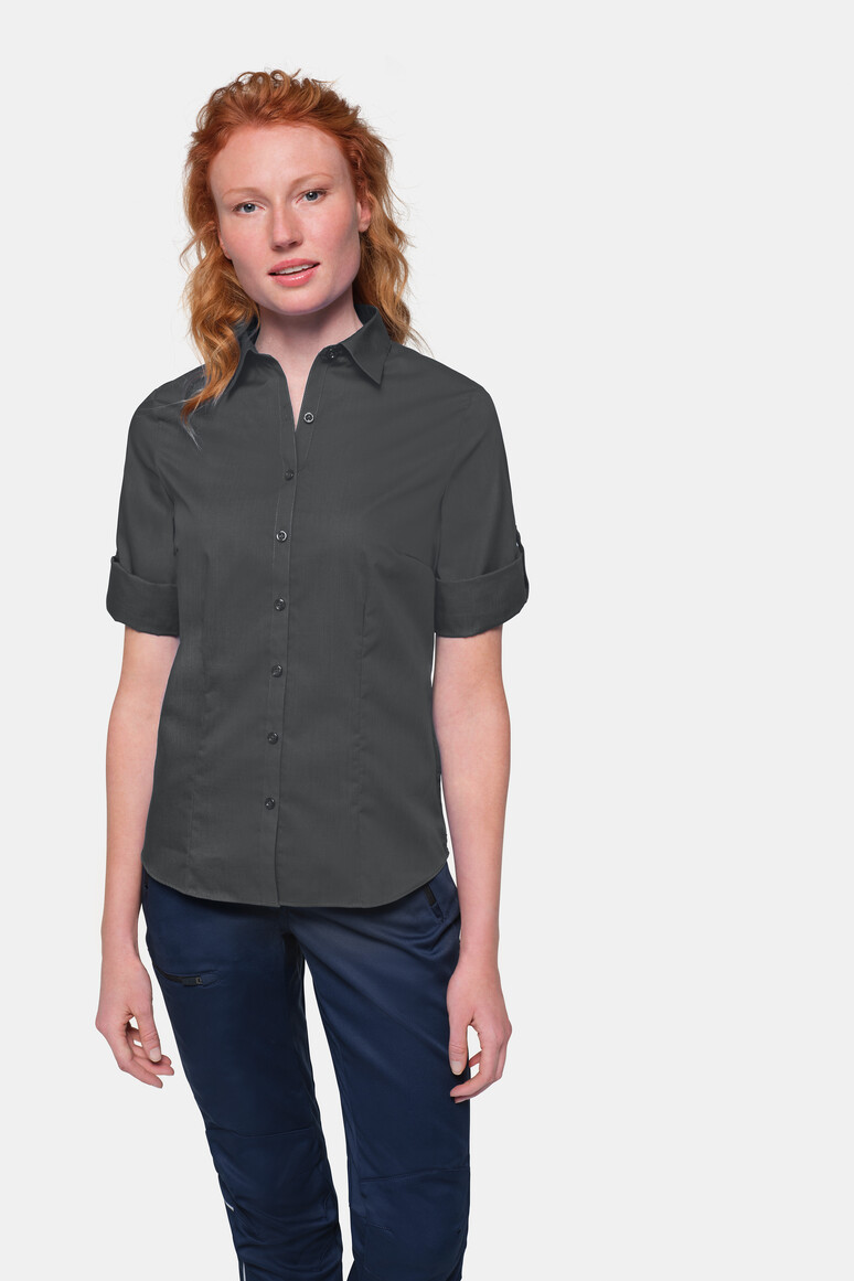 HAKRO 120 3/4-Arm-Vario Bluse MIKRALINAR® in Anthrazit, Größe 6XL