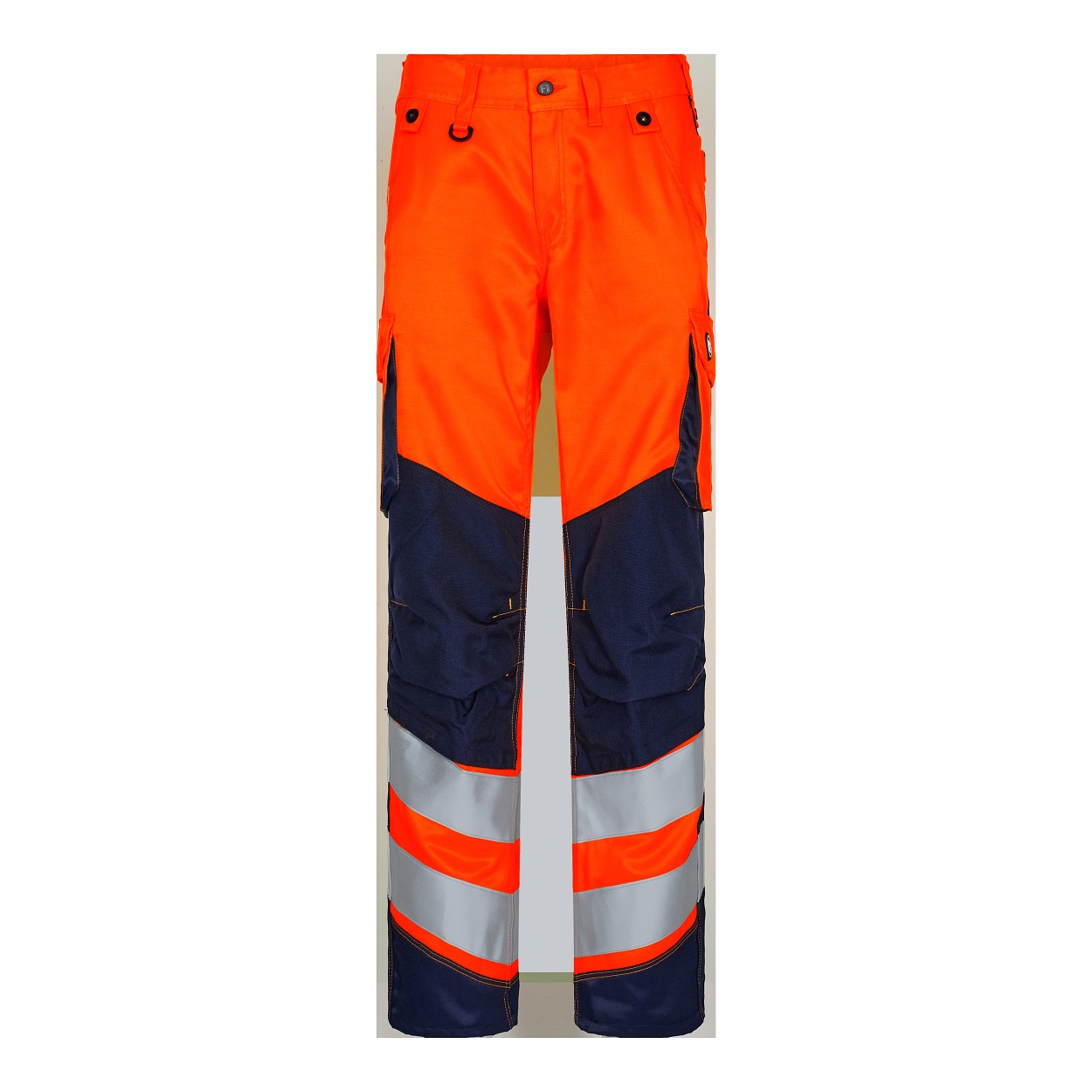 ENGEL Safety Light Damen Arbeitshose in Orange/Blue ink, Größe 48