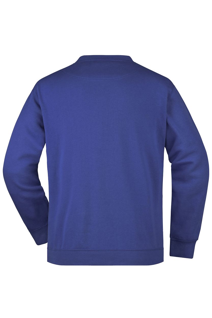 Men's Round Sweat Pocket "JN924" in Royal, Größe 3XL - Daiber