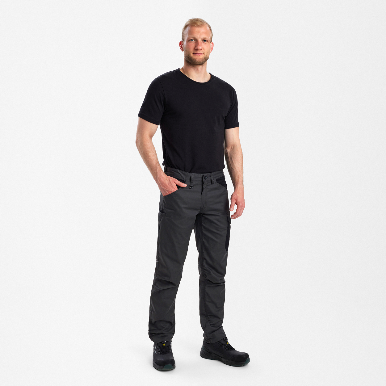ENGEL Venture Servicehosen in Anthrazitgrau/Schwarz, Größe 26