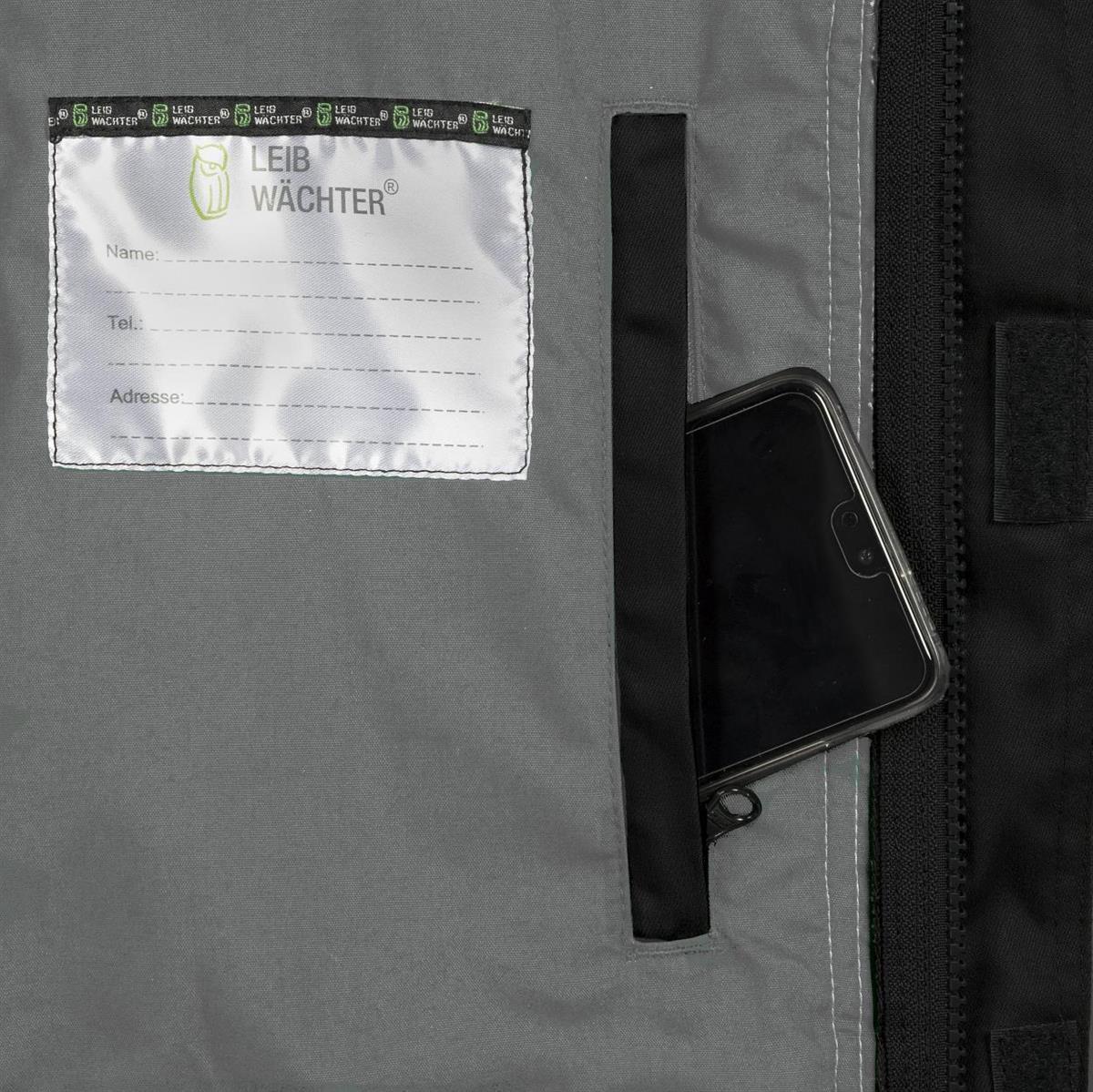 Weste Flex Line Schwarz/Grau FLEXV, Gr. 2XL von Leibwächter