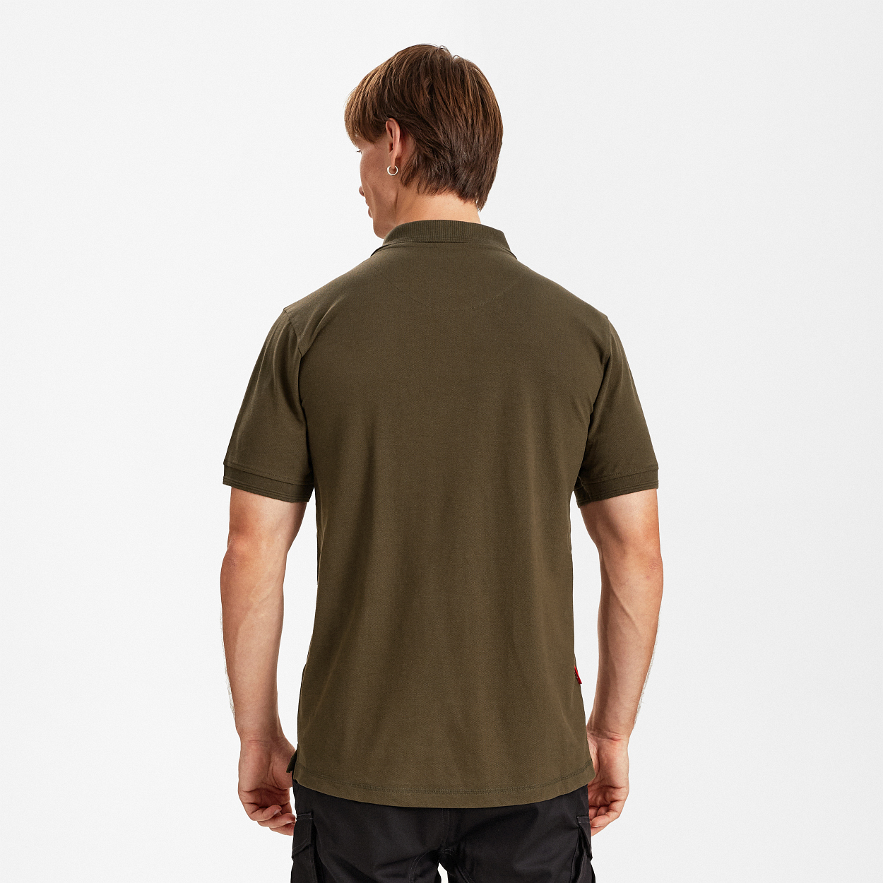 ENGEL Extend Poloshirt mit Brusttasche in Forest Green, Größe XS