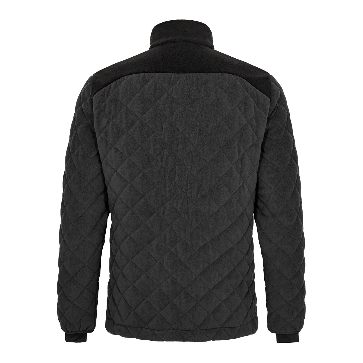 ENGEL Entire Gestepptes-Fleecejacke in Anthrazitgrau/Schwarz, Größe XS