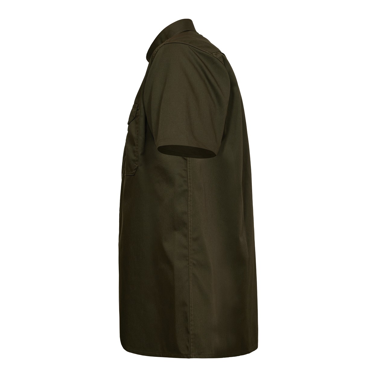 ENGEL Extend kurzärmliges Herrenhemd in Forest Green, Größe 49/50