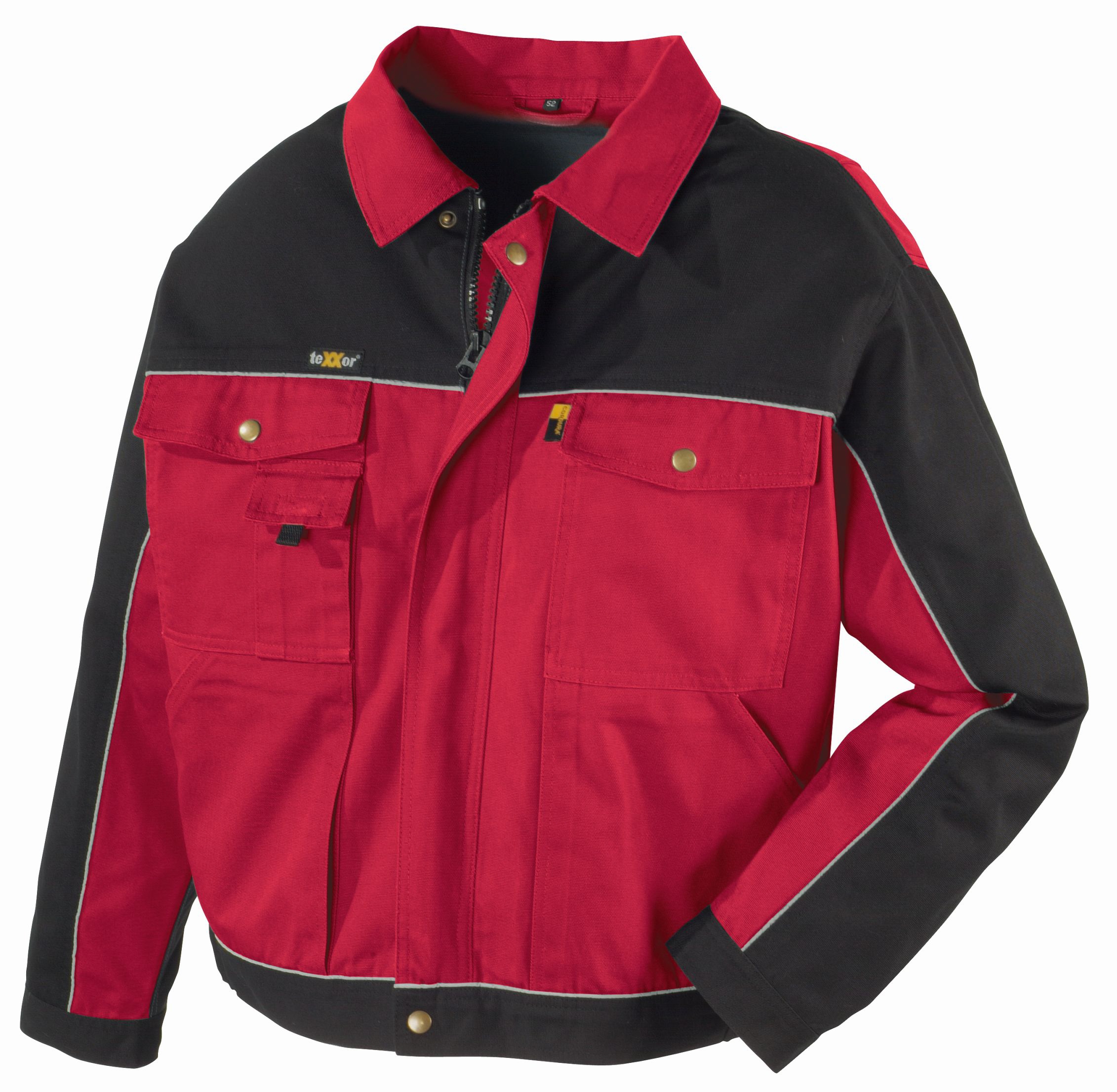 teXXor® Canvas (320 g/m²) Bundjacke RIO in Rot, Größe M