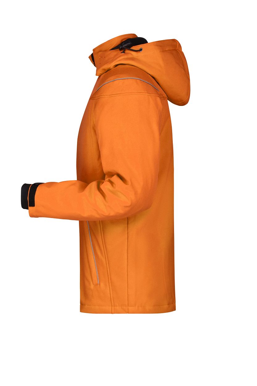 Men’s Winter Softshell Jacket "JN1000" in Orange, Größe 3XL - Daiber