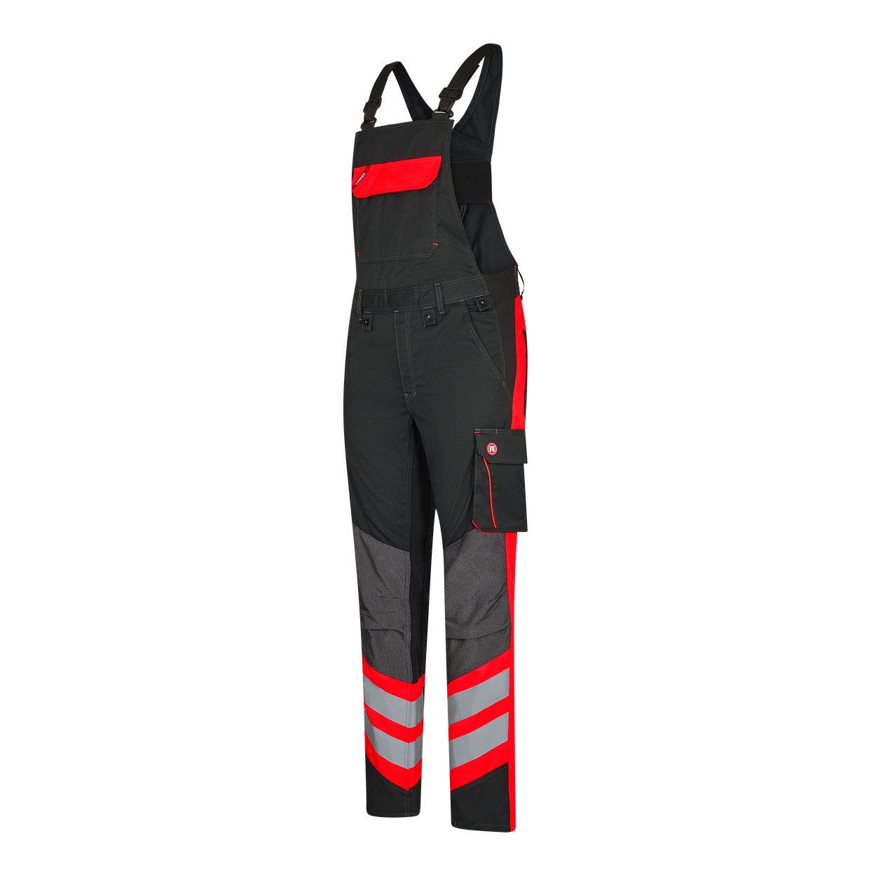 ENGEL Cargo Latzhose in Schwarz/Rot, Größe 106