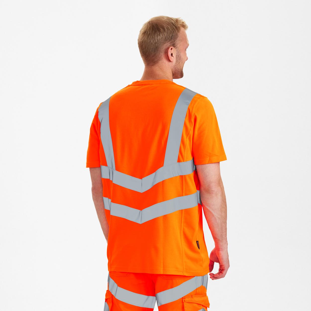 ENGEL Safety T-Shirt in Hi-vis Orange, Größe XS