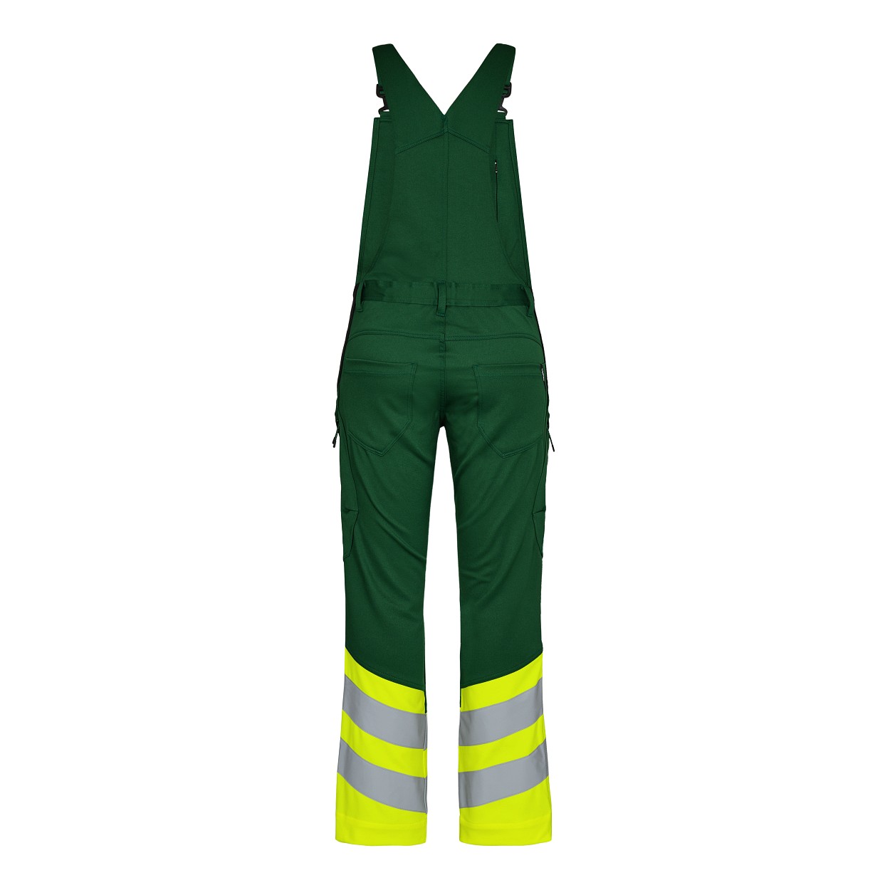 ENGEL Safety Latzhose in Green/Hivis yellow, Größe 26