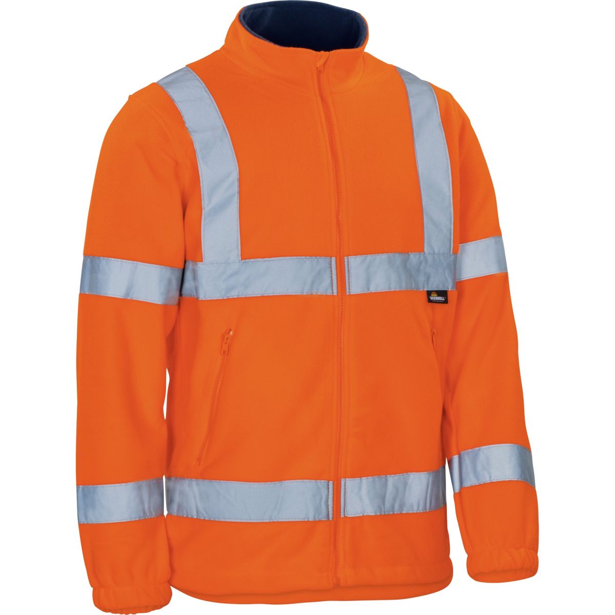 Warnschutz-Polar-Fleecejacke leuchtorange von Vizwell