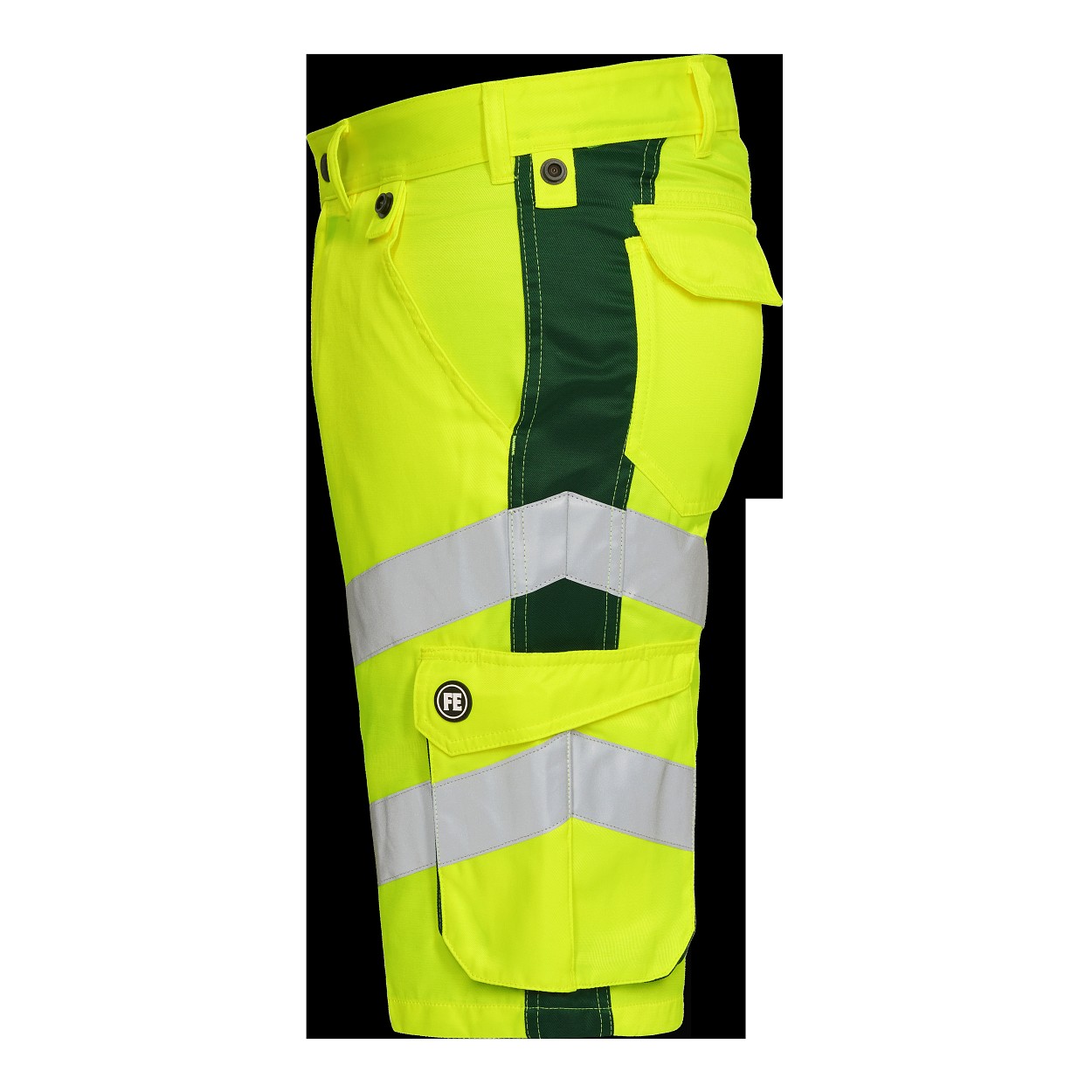 ENGEL Safety Light Arbeitsshorts in Gelb/Grün, Größe 54