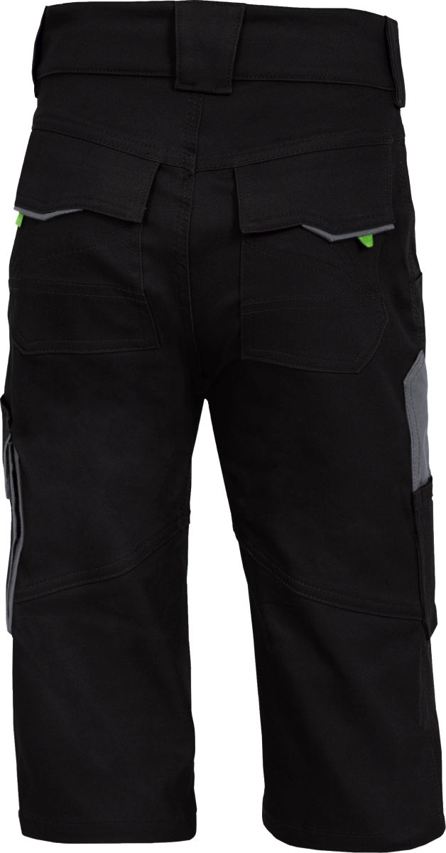 Kinder 3/4-Hose Flex Line Schwarz/Grau FLXKK, Gr. 158/ von Leibwächter