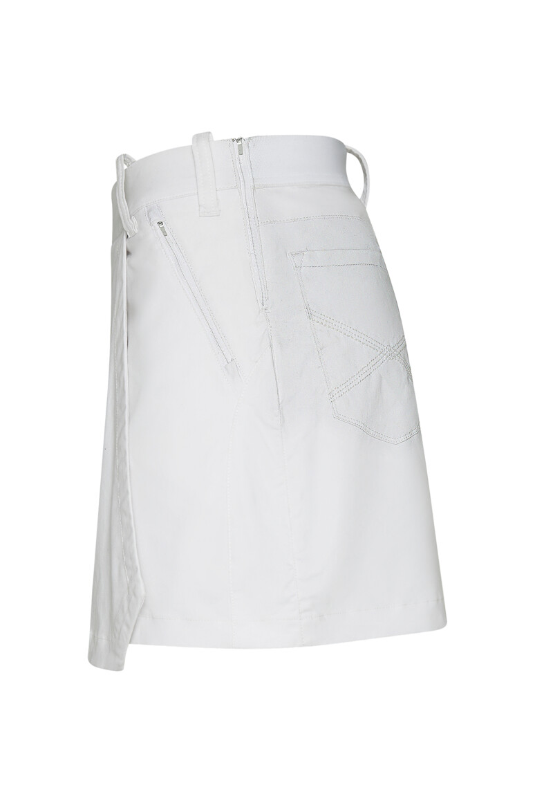 HAKRO 712 DAMEN PERFORMANCESKORT X-STRETCH in Weiß, Größe 3XL